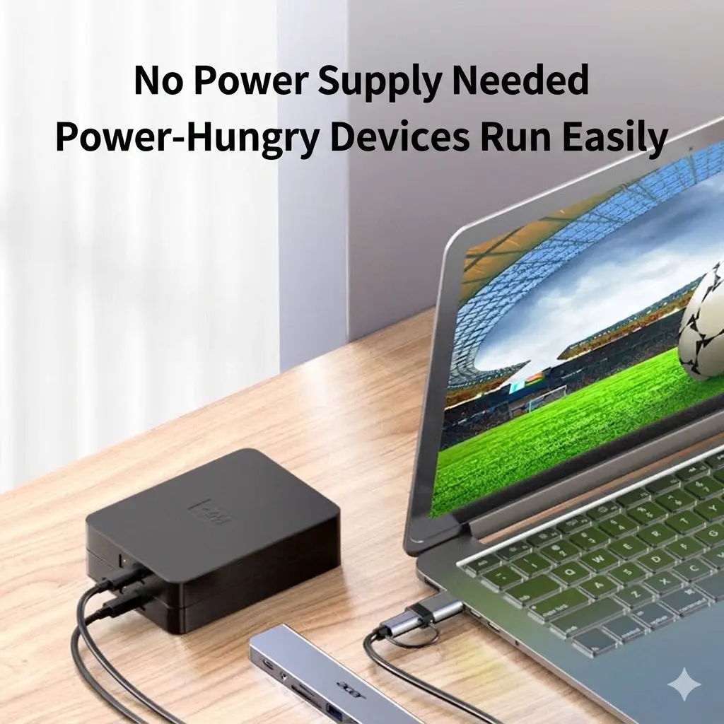 alt="Acer 8-in-1 টাইপ-C স্মার্ট ডক – মাল্টি-পোর্ট USB 3.0 হাব ও TF/SD কার্ড রিডার"