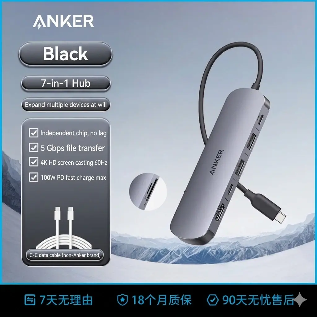 Anker PowerHub  for MacBook Pro  Max, HDMI 4K Adapter