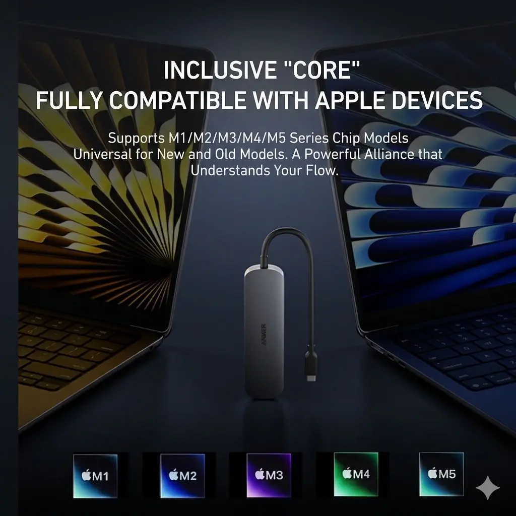 Anker PowerHub  for MacBook Pro  Max, HDMI 4K Adapter