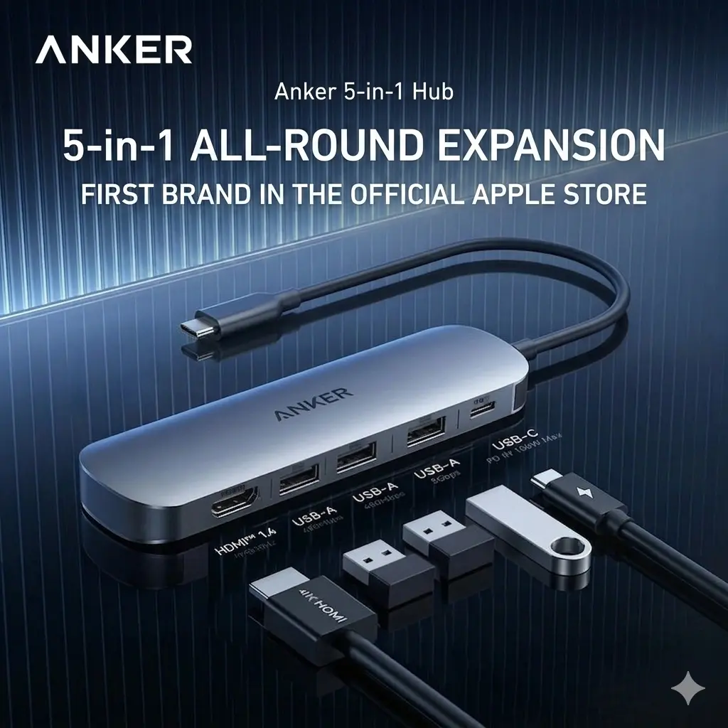 Anker PowerHub  for MacBook Pro  Max, HDMI 4K Adapter