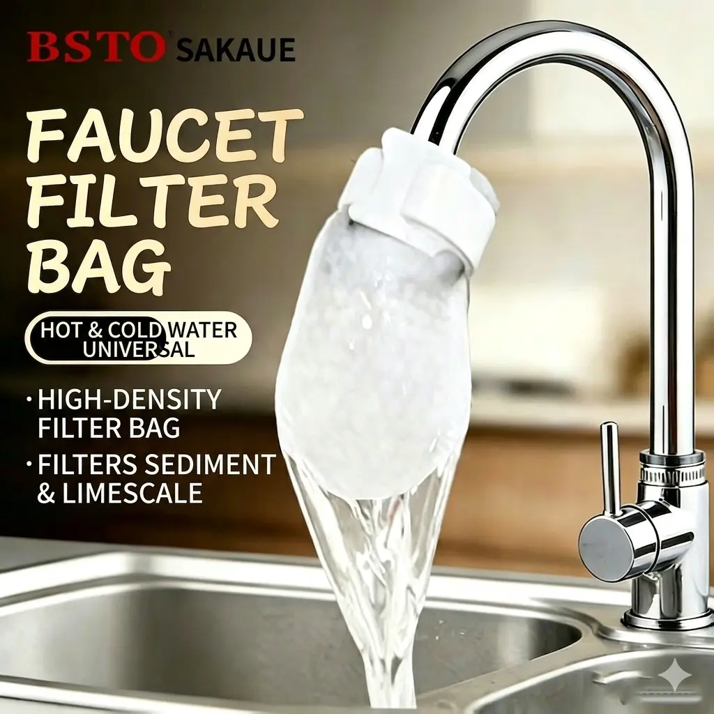 alt="BanShang Faucet Water Filter – নন-ওভেন ফ্যাব্রিক ফিল্টারসহ স্প্ল্যাশ-প্রুফ ট্যাপ ওয়াটার পিউরিফায়ার, ময়লা ও মরিচা ফিল্টার করতে সহায়ক"