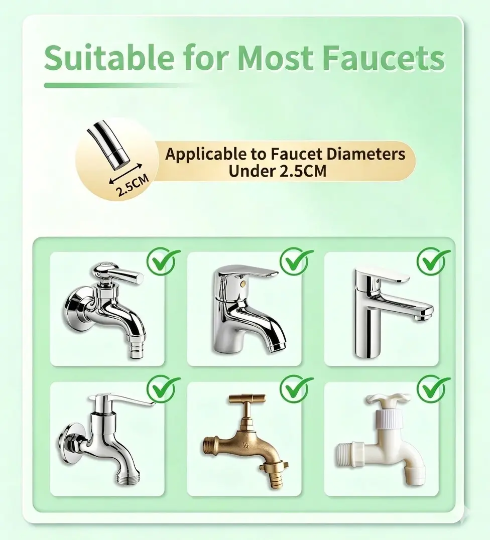 alt="BanShang Faucet Water Filter – নন-ওভেন ফ্যাব্রিক ফিল্টারসহ স্প্ল্যাশ-প্রুফ ট্যাপ ওয়াটার পিউরিফায়ার, ময়লা ও মরিচা ফিল্টার করতে সহায়ক"
