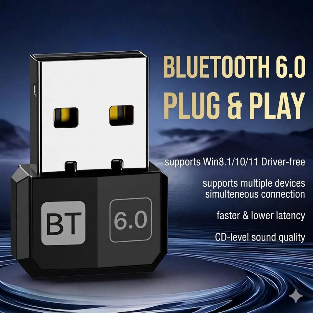 Bluetooth 6.0 Transceiver for Desktop PC