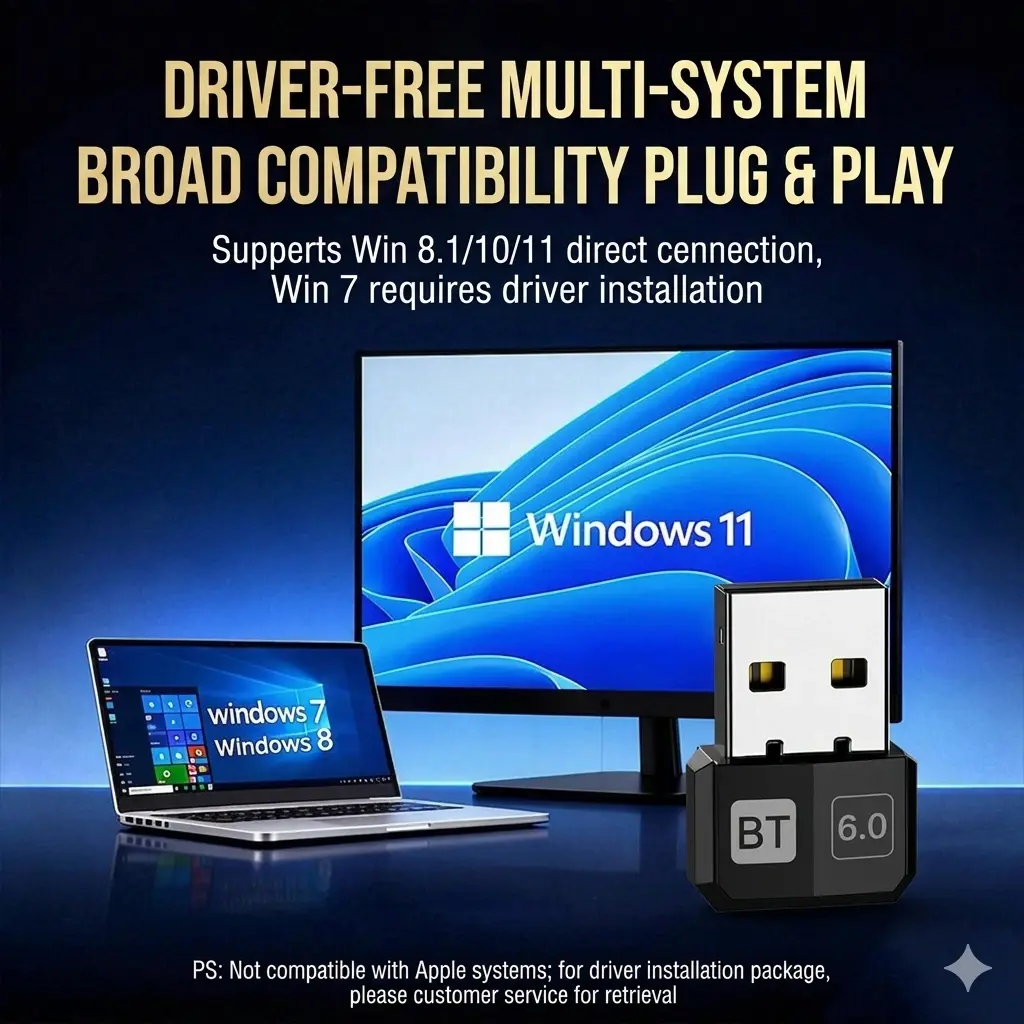 Bluetooth 6.0 Transceiver for Desktop PC
