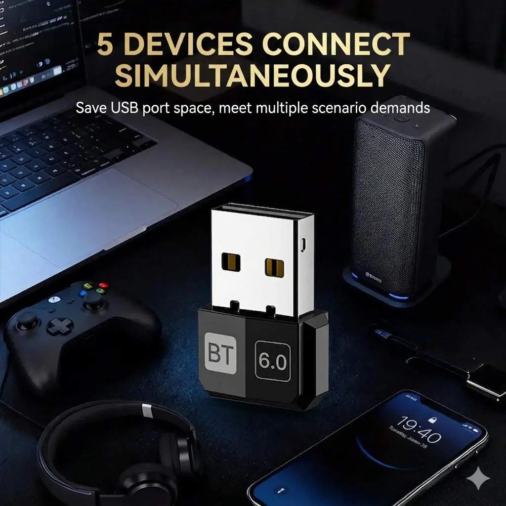 Bluetooth 6.0 Transceiver for Desktop PC