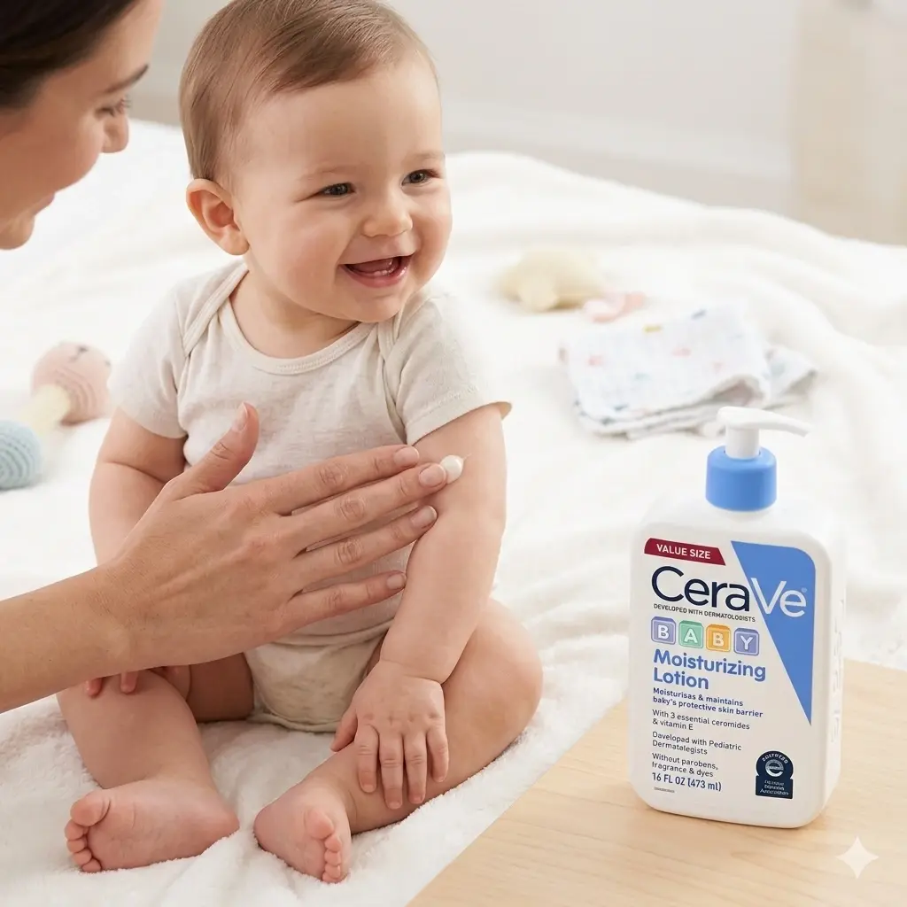 alt="CeraVe Baby Moisturizing Lotion 473ml – শিশুদের জন্য প্রিমিয়াম হাইপোঅ্যালার্জেনিক ময়েশ্চারাইজিং বডি লোশন"
