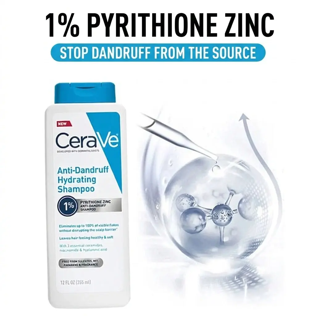 CeraVe US Version Anti-Dandruff Shampoo 355ml