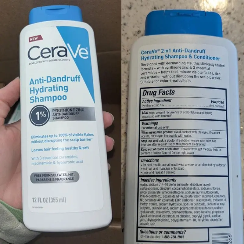 CeraVe US Version Anti-Dandruff Shampoo 355ml