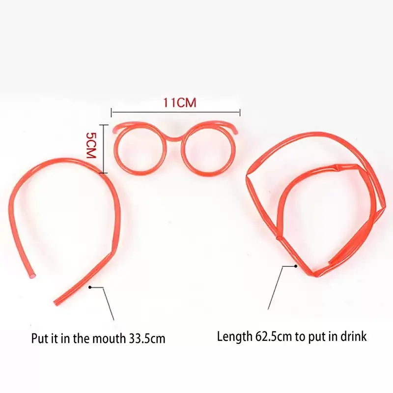 Creative Straw Glasses Toys For Kids