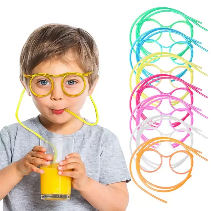 Creative Straw Glasses Toys For Kids
