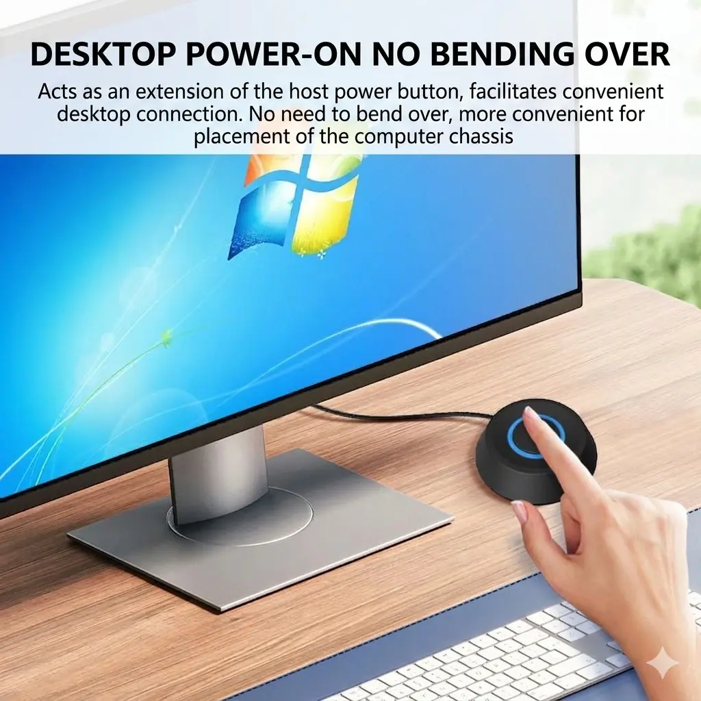 External Desktop Power Button Extension Cable