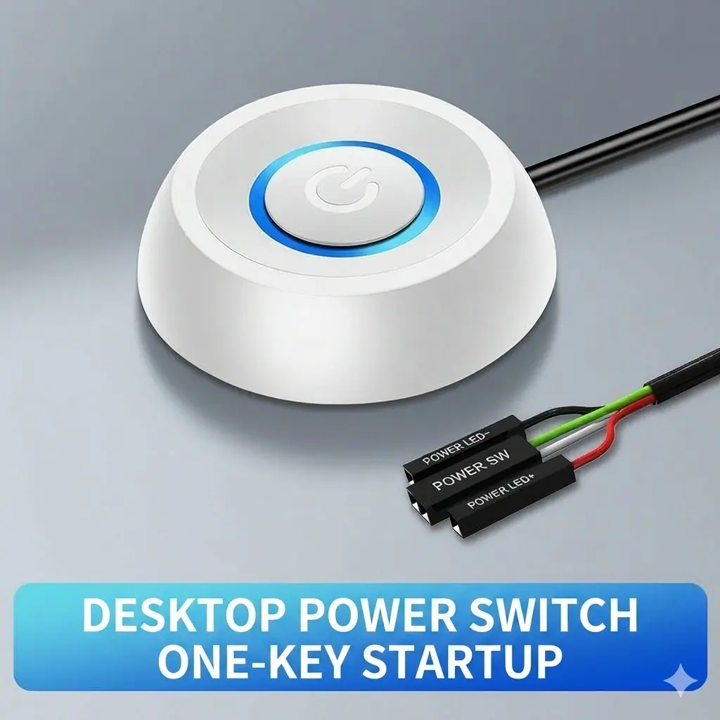 External Desktop Power Button Extension Cable