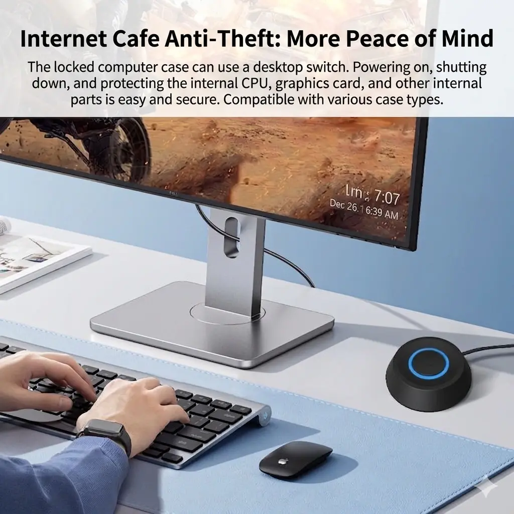 External Desktop Power Button Extension Cable