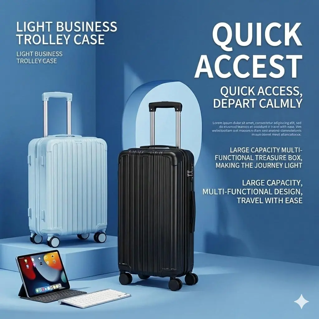 Front Opening Aluminum Frame Business Suitcase