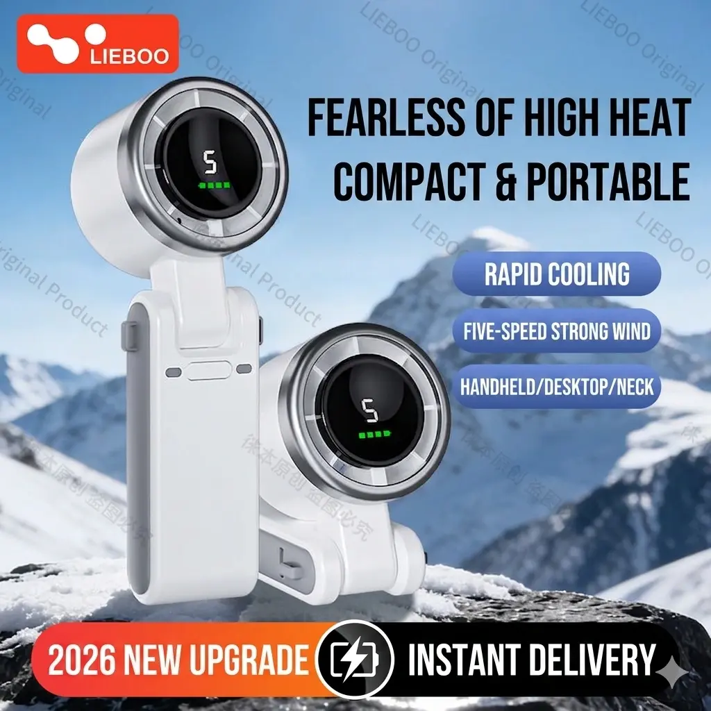 HELLOLEIBOO Folding High-Speed Handheld Fan