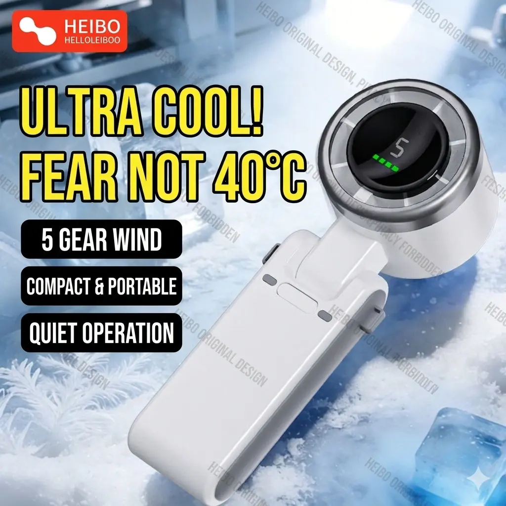 HELLOLEIBOO Folding High-Speed Handheld Fan