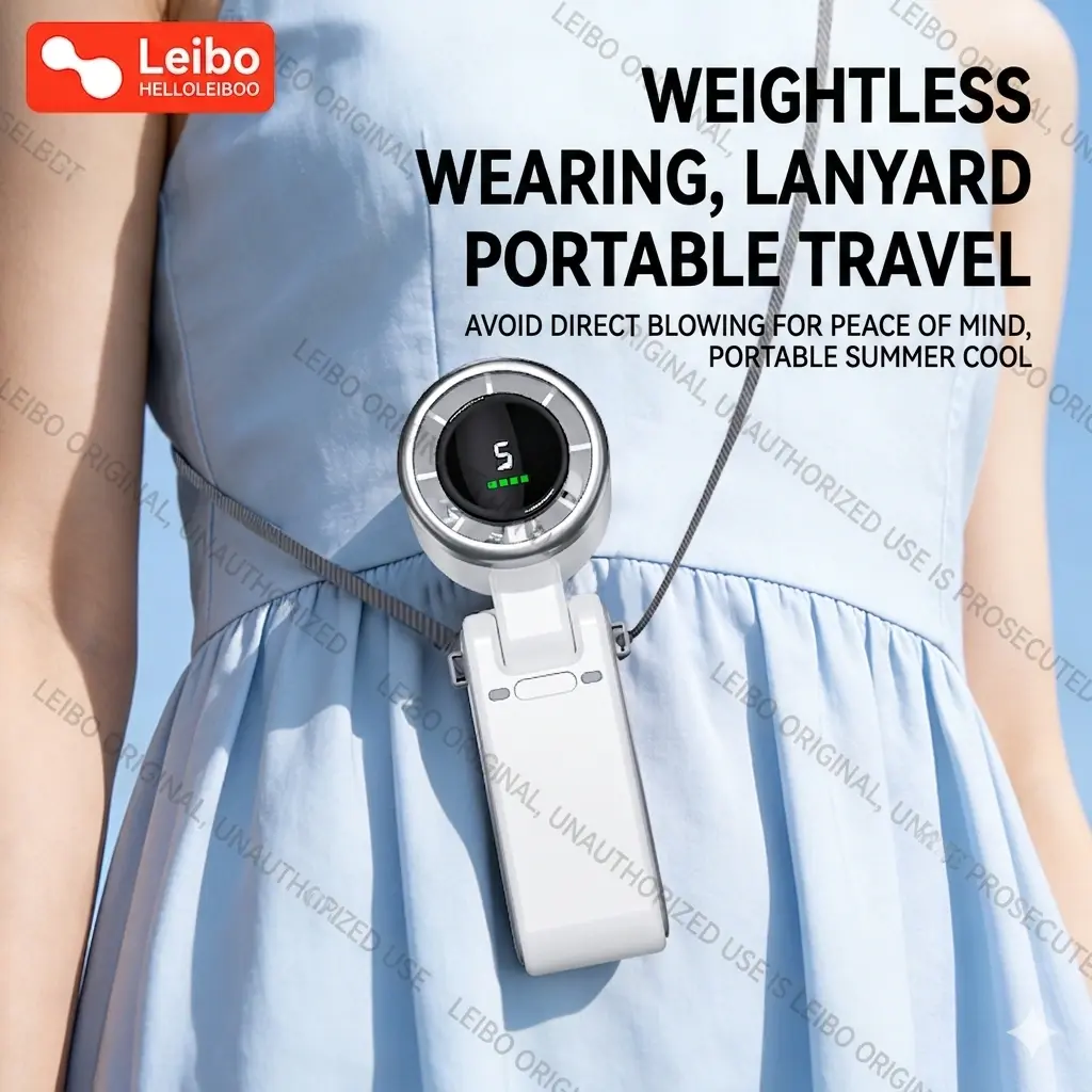 HELLOLEIBOO Folding High-Speed Handheld Fan