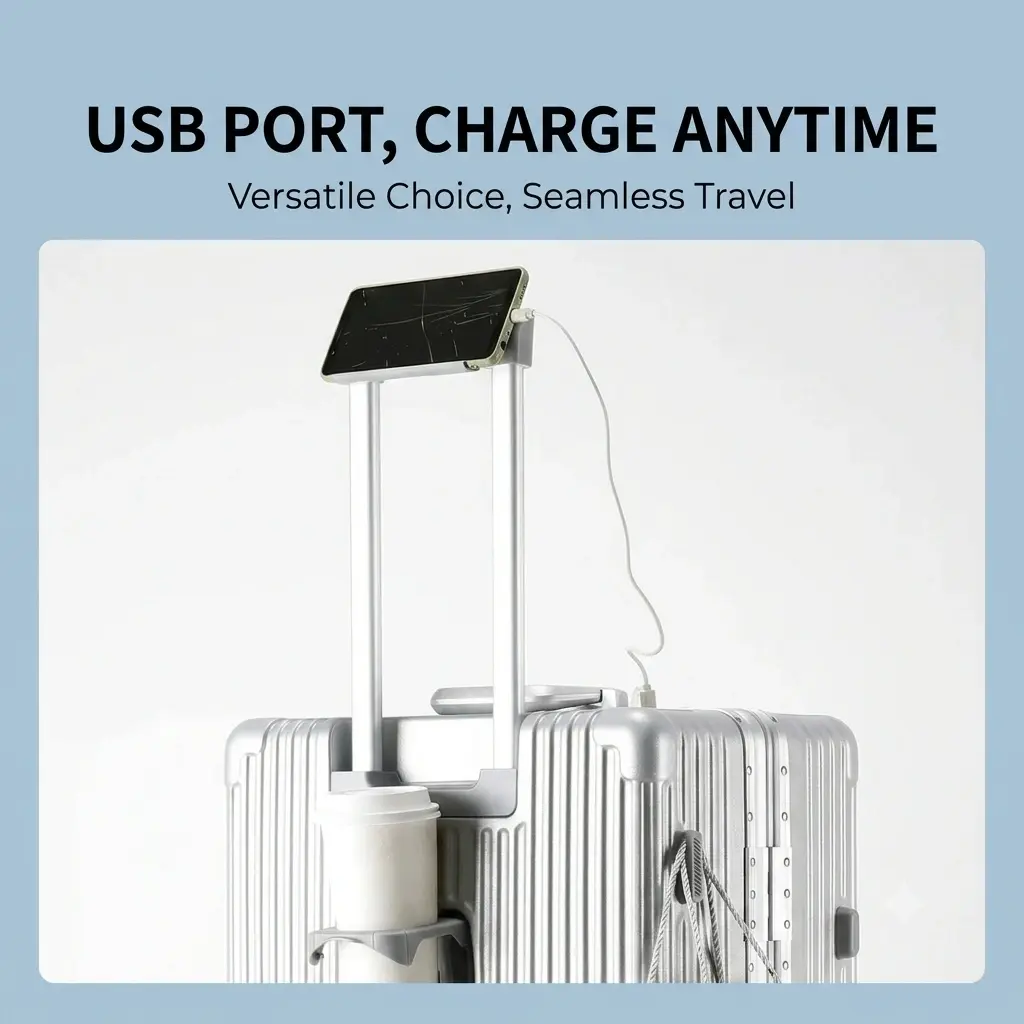 alt="KINGSGEAR Front Opening Aluminum Frame Suitcase – TSA লক, ওয়াটারপ্রুফ ডিজাইন ও এয়ারপ্লেন হুইলসহ প্রিমিয়াম ট্রাভেল ট্রলি লাগেজ"