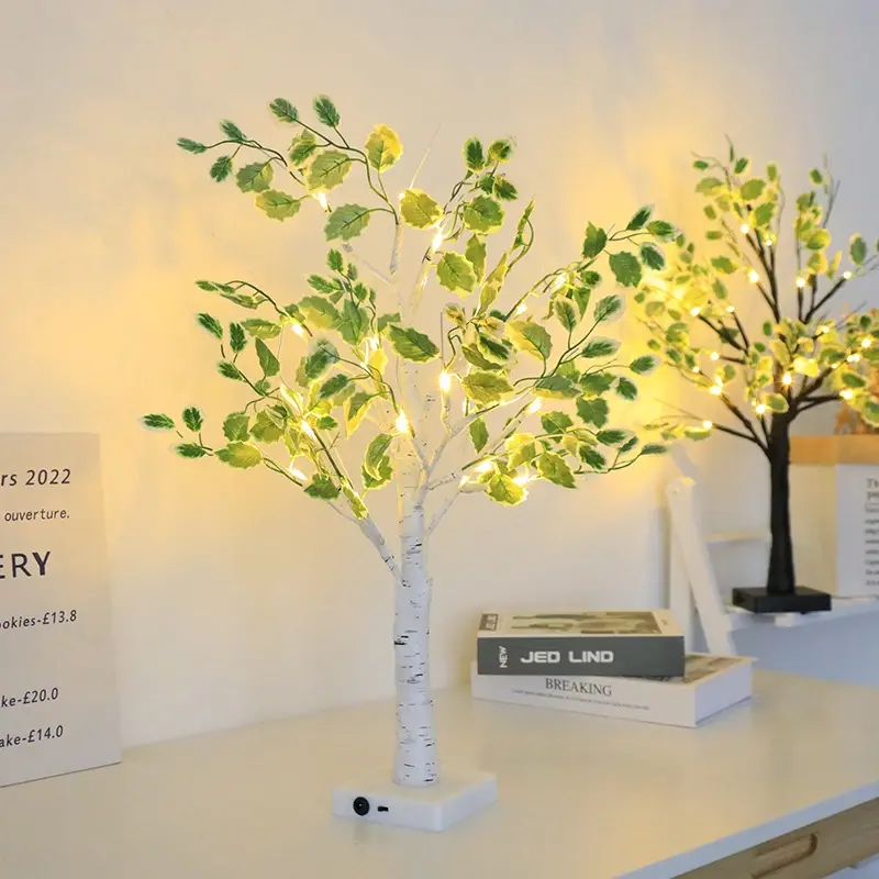 alt="LED Birch Tree Decorative Light – ইউএসবি ও ব্যাটারি চালিত ক্রিসমাস ট্রি নাইট লাইট, হোম ও পার্টি ডেকোরেশনের জন্য আকর্ষণীয় এলইডি ট্রি ল্যাম্প"