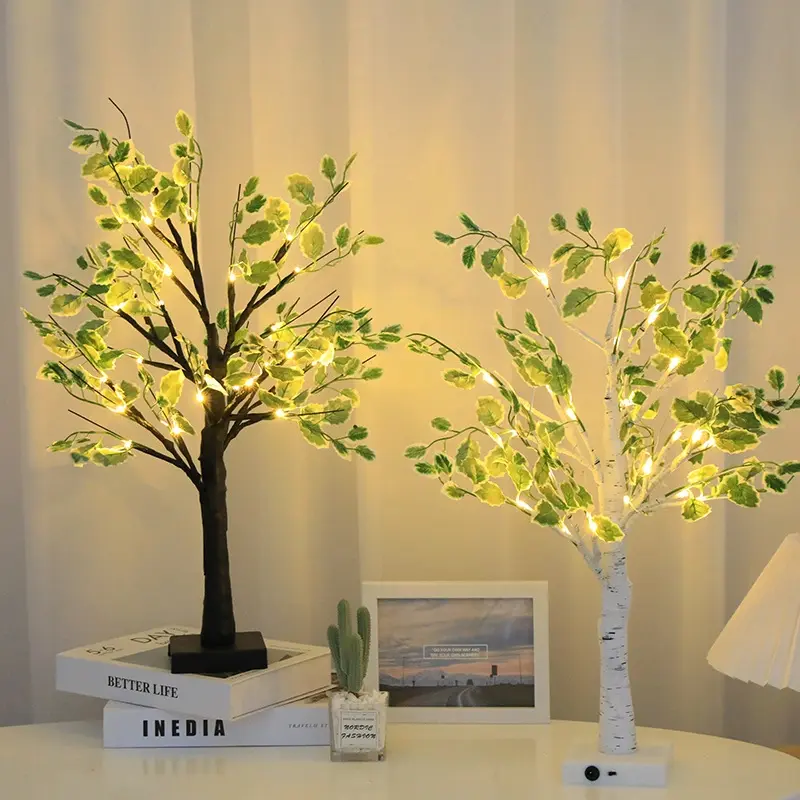 alt="LED Birch Tree Decorative Light – ইউএসবি ও ব্যাটারি চালিত ক্রিসমাস ট্রি নাইট লাইট, হোম ও পার্টি ডেকোরেশনের জন্য আকর্ষণীয় এলইডি ট্রি ল্যাম্প"
