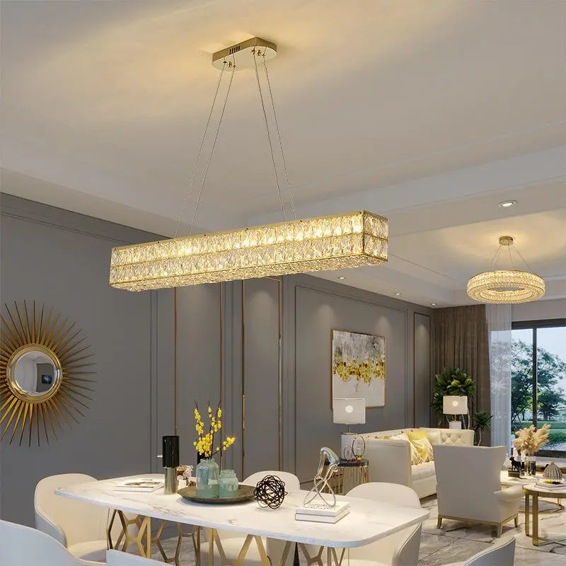 Luxury K9 Crystal LED Chandelier 23.6inch