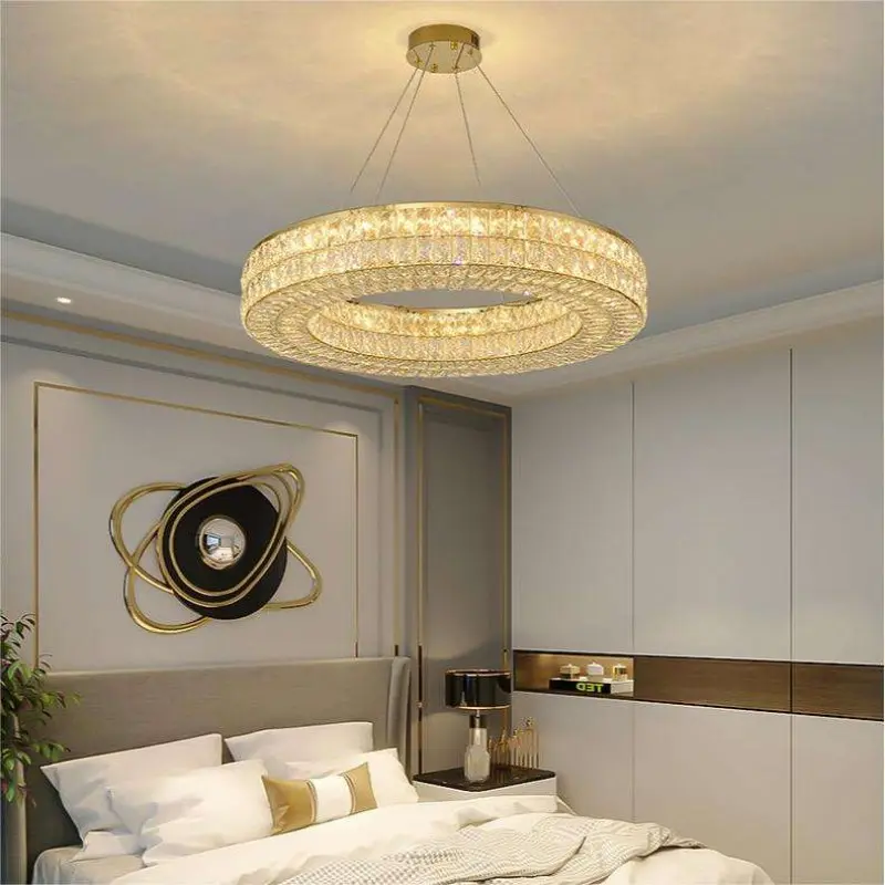 Luxury K9 Crystal LED Chandelier 23.6inch