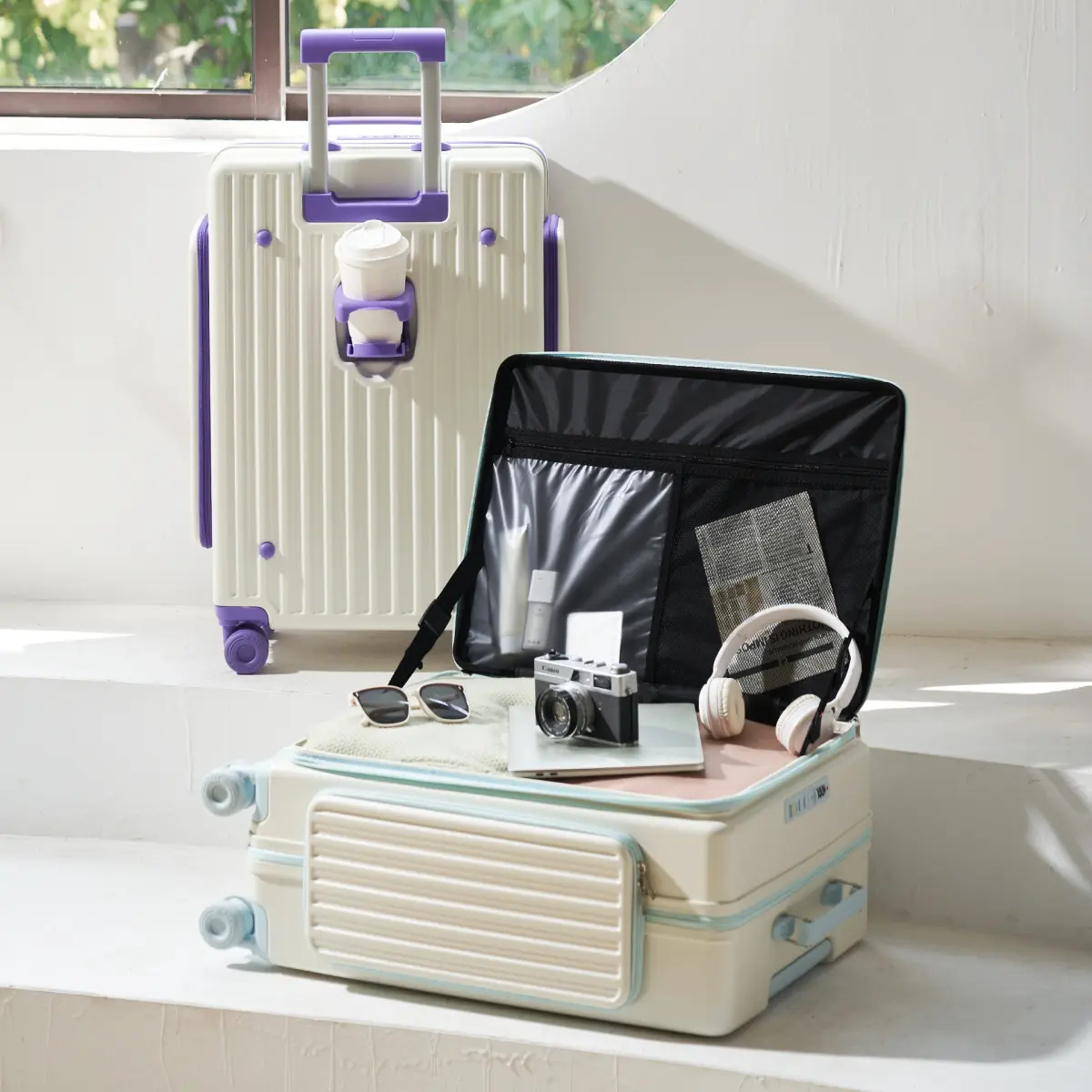 New Front-Side Multi-Sided Opening Suitcase