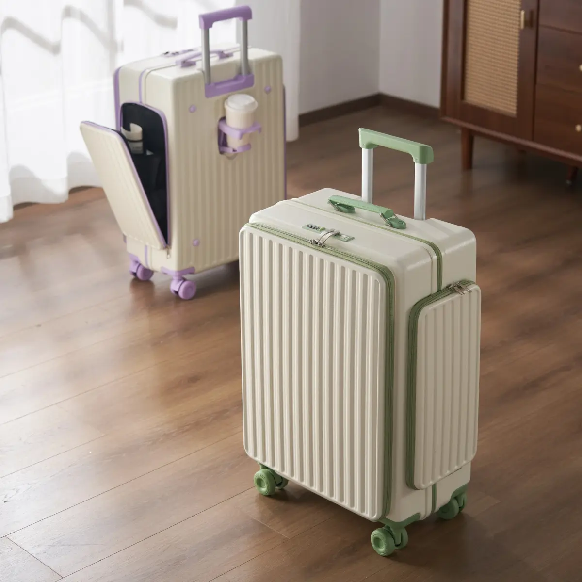 New Front-Side Multi-Sided Opening Suitcase