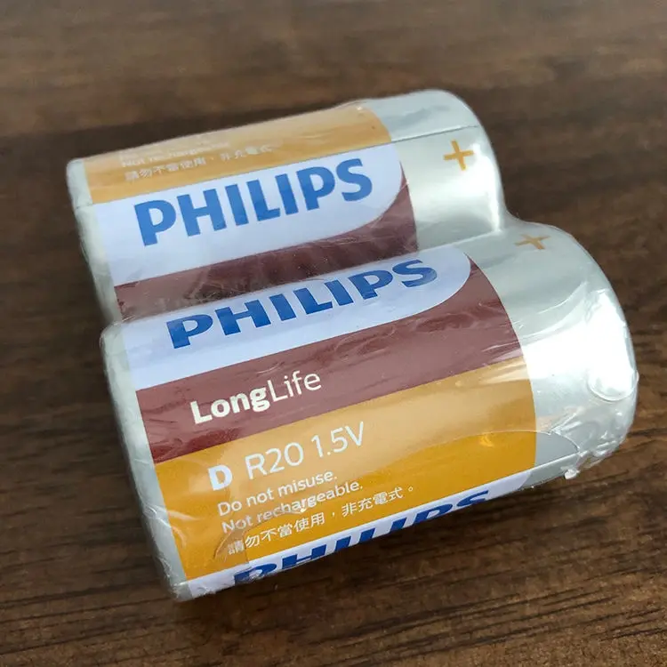 PHILIPS R14L2B Size-D Carbon Zinc Battery