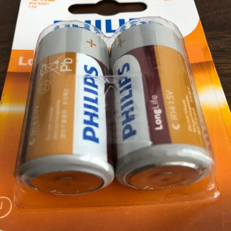 PHILIPS R14L2B Size-D Carbon Zinc Battery
