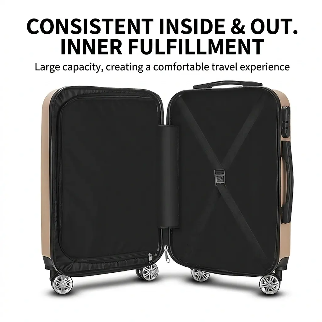 alt="KINGSGEAR 20 Inch Boarding Trolley Suitcase – পাসওয়ার্ড লক ও 360° ইউনিভার্সাল হুইলসহ টেকসই এবিএস হার্ড শেল ট্রাভেল লাগেজ"