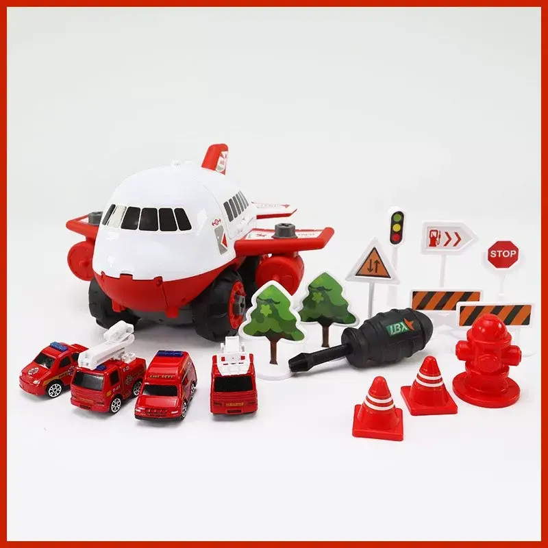 Disassembly and assembly of fire-fighting aircraft [including 4 alloy vehicles]