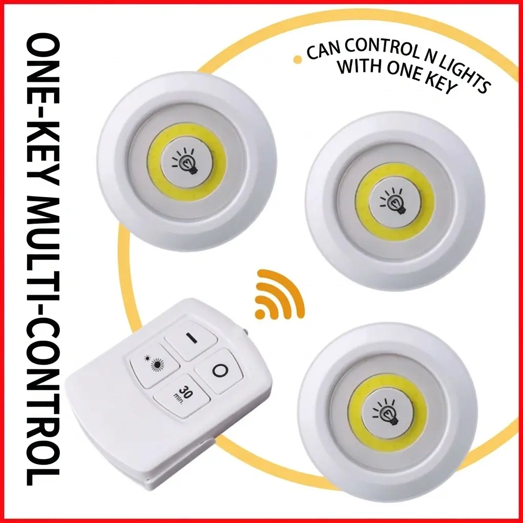 alt="QiHaoShiGuang Remote Control LED Night Light – প্রিমিয়াম ওয়্যারলেস মাল্টি-কালার ডেকোরেটিভ স্পটলাইট"