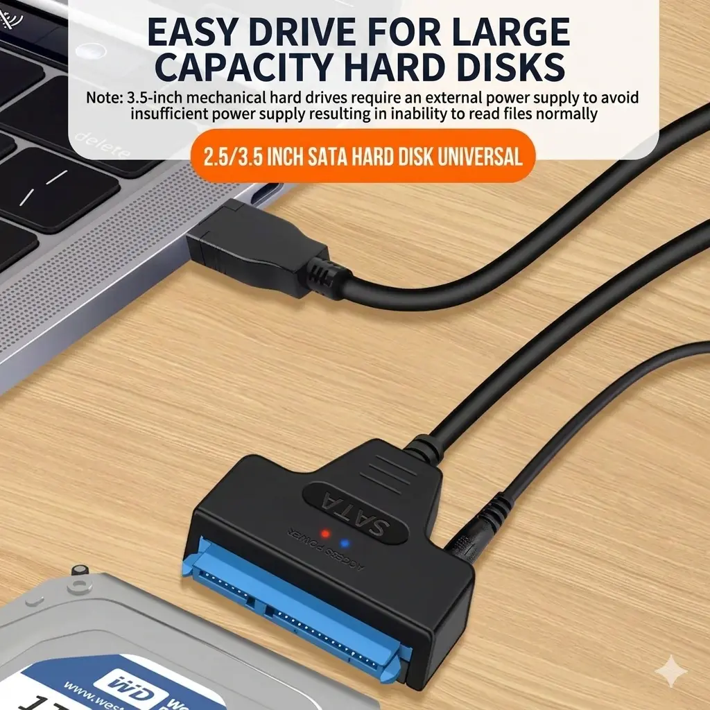 SATA to Type-C SSD Enclosure & Easy Drive Cable Kit