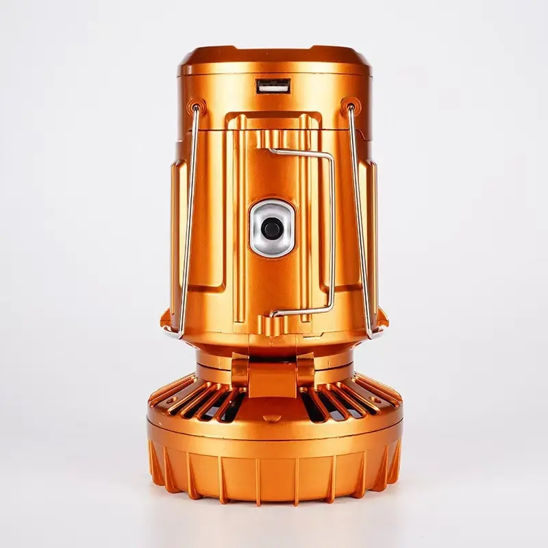 alt="Solar Rechargeable Camping Lantern with Fan YS-9299 – USB & Solar Powered LED Emergency Light for Camping, Home & Outdoor Use"