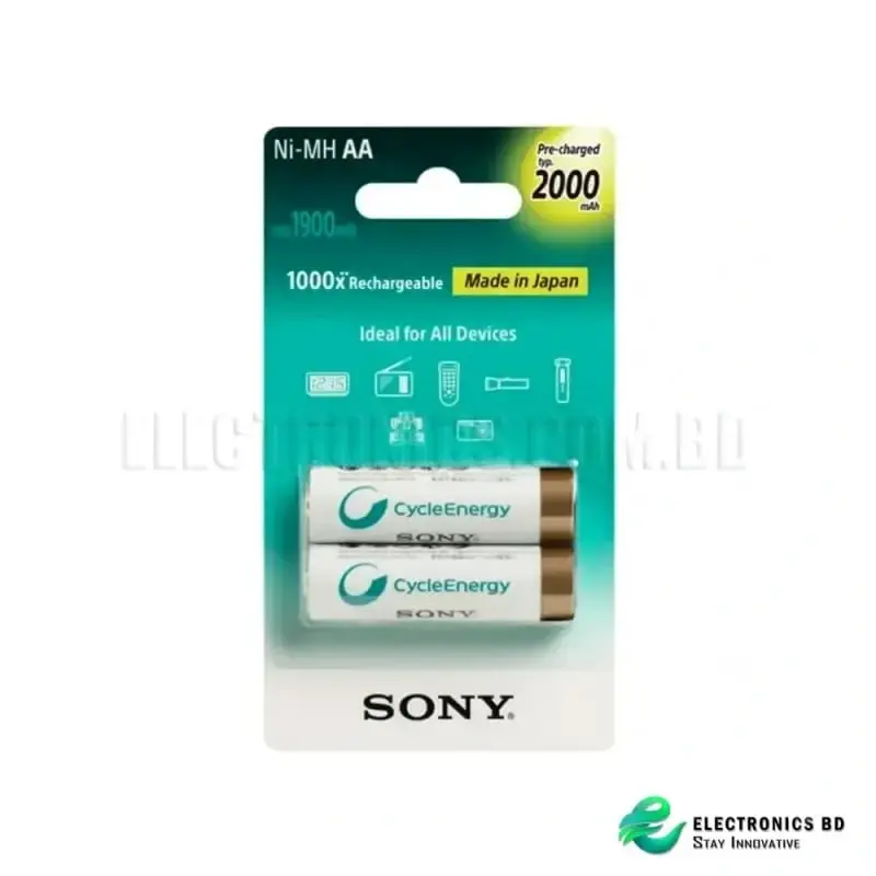 SONY 2000mAh AA Rechargeable Battery