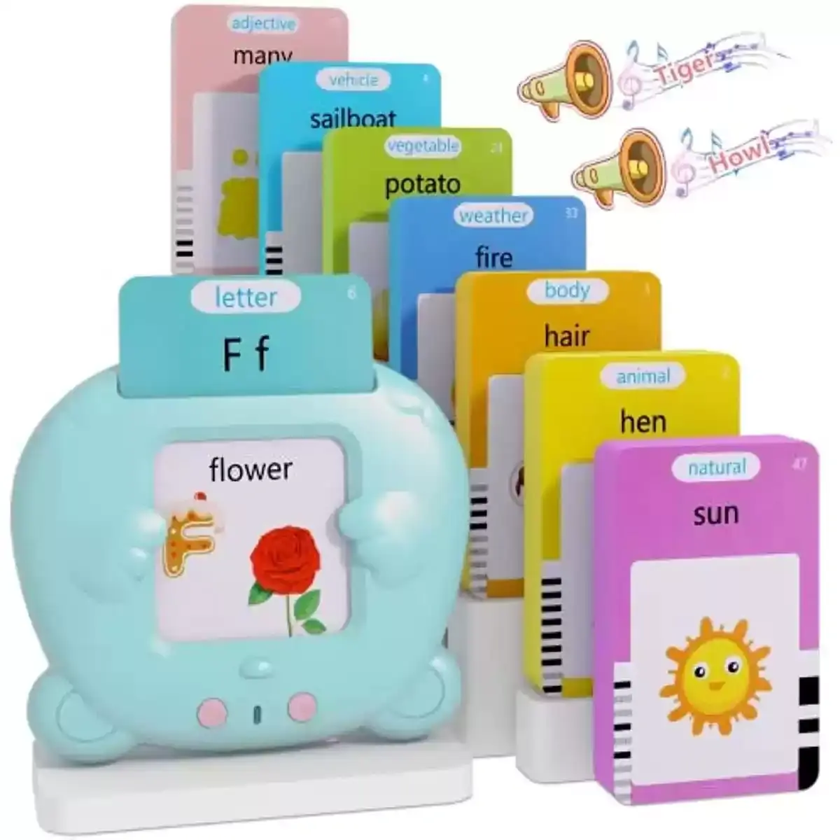 alt="Talking Flash Cards Early Educational Toy – শিশুদের ভাষা শেখা, শব্দভাণ্ডার বৃদ্ধি ও প্রাথমিক শিক্ষার জন্য ইন্টারঅ্যাকটিভ অডিও ফ্ল্যাশ কার্ড"