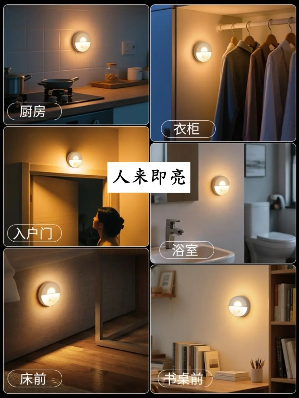 TOUCHTE Human Body Sensor Night Light