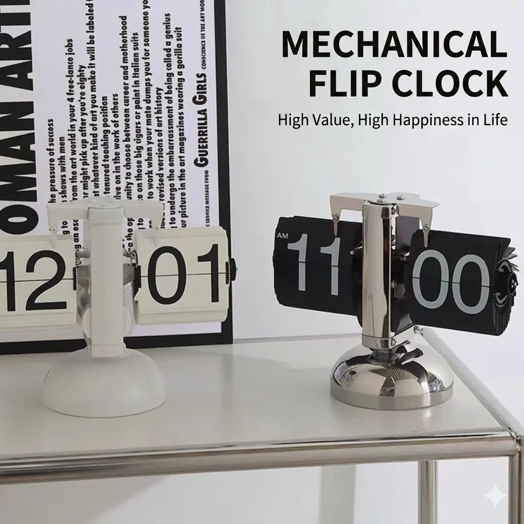 Trendy Automatic Page-Turning Clock