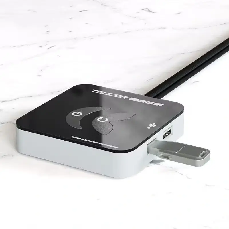 USB 3.0 Desktop Computer Switch with External Power Button