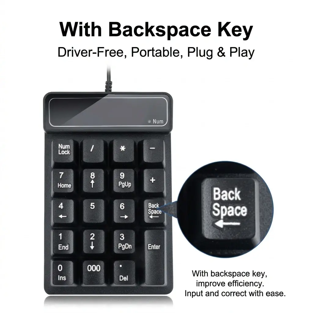 USB Wireless Bluetooth Digital Keypad