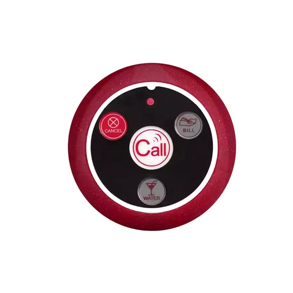 Wireless Calling Button System with Receiver Display