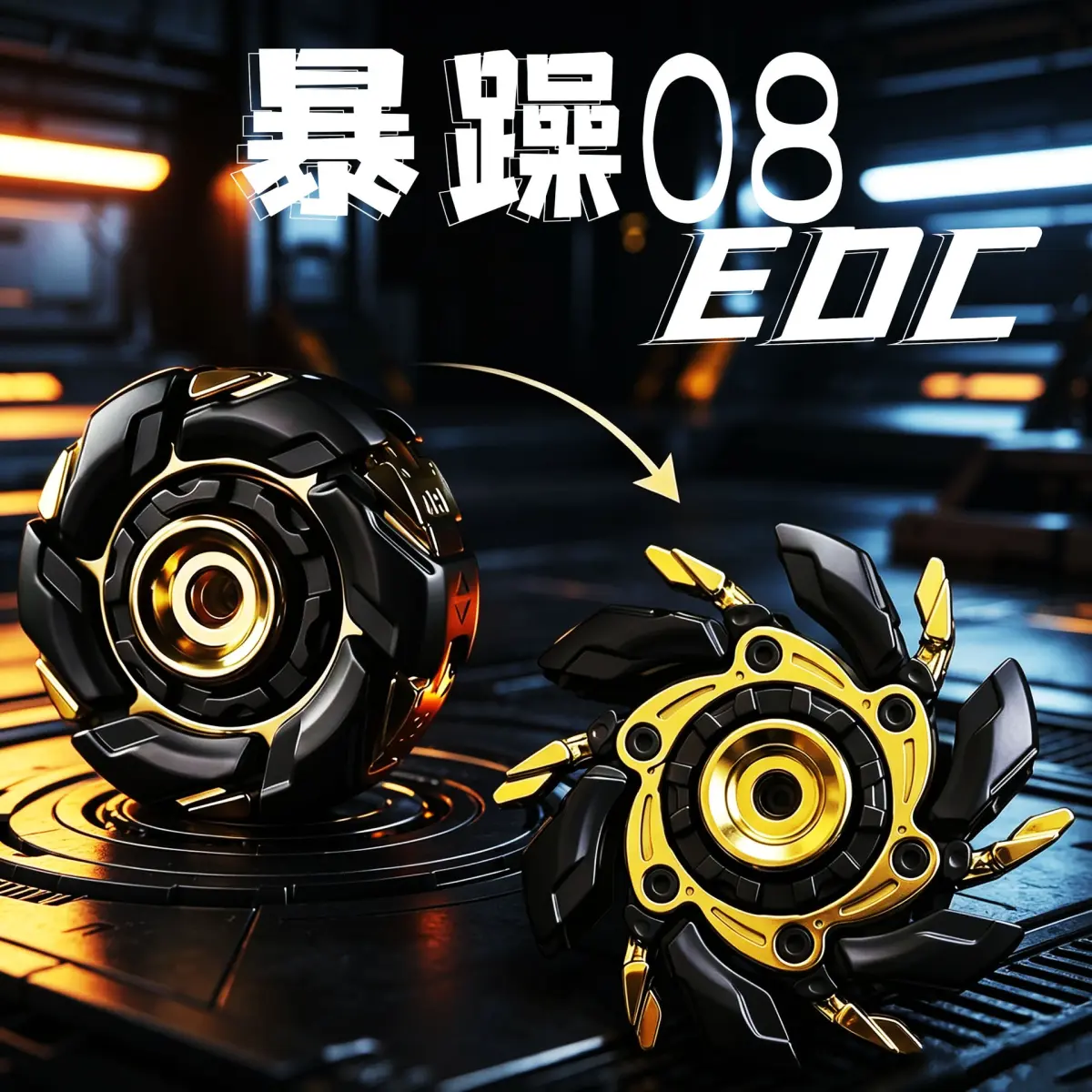 Yonic Grumpy 08 Metal Fidget Spinner