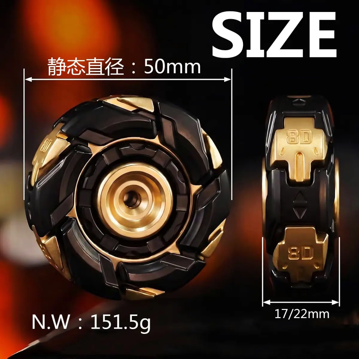 Yonic Grumpy 08 Metal Fidget Spinner