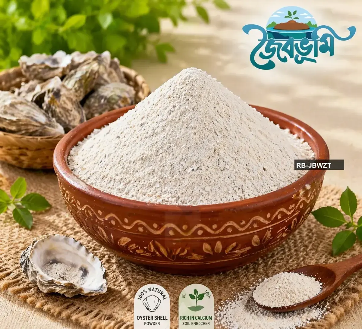 ঝিনুক গুঁড়া – Jhinuk Gura / Oyster Shell Powder | Natural Calcium Fertilizer
