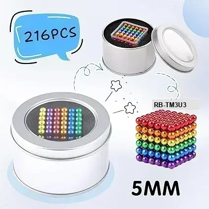 216 Pieces Magnetic Ball - Child Early Education & World Class Desk Toy