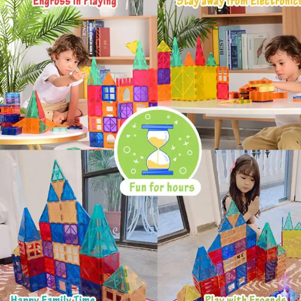 48 Pieces Magnetic Tiles