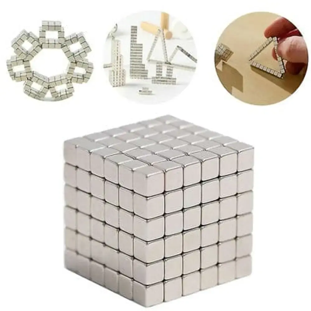 Silver Magnetic Square Cube