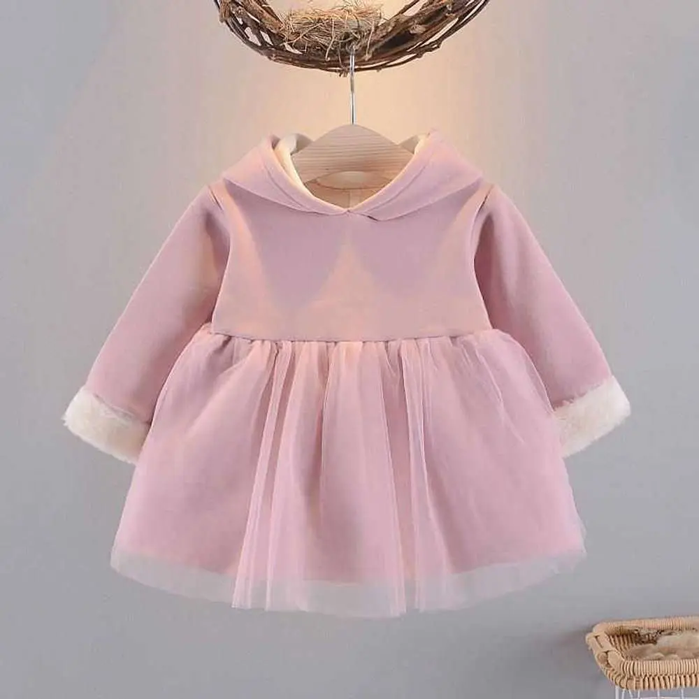 Winter 2 set fleeced Suit for girls baby Dress or kids