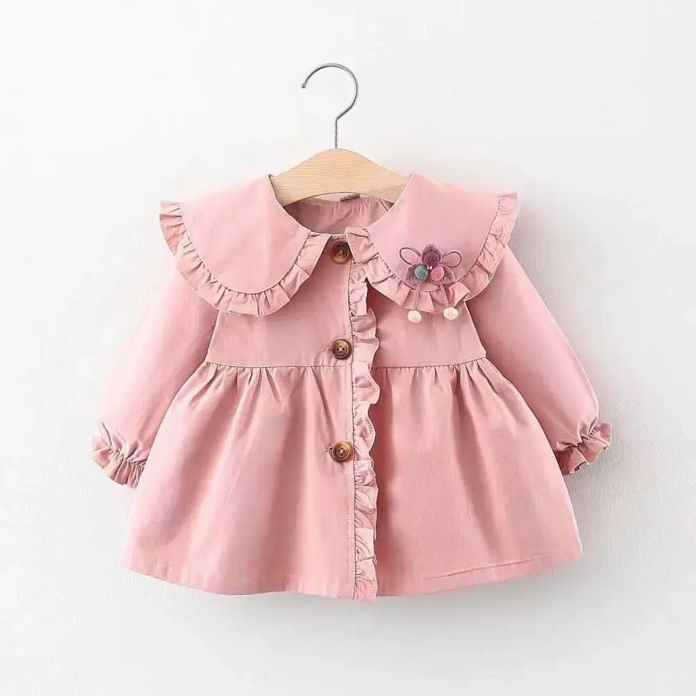 Baby Girls Warm Hooded Outerwear